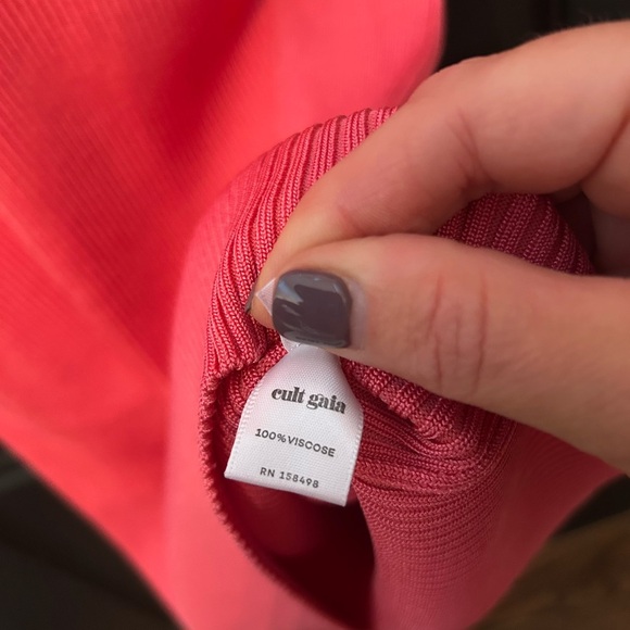 NWT cult gaia Revolve Serita Cut-Out MIDI Cocktail Bodycon Dress In Blossom Sz S - Picture 11 of 16